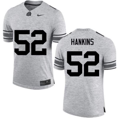 NCAA Ohio State Buckeyes Men's #52 Johnathan Hankins Gray Nike Football College Jersey BTB3245OO